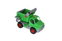 "КонсТрак" , автомобиль-самосвал зеленый (в сеточке)  0575 (1/9)