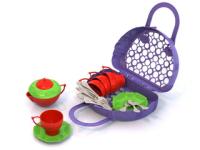 Набор посуды Кухонный сервиз "Волшебная Хозяюшка" (22 предмета в сумке-корзинке)  628 